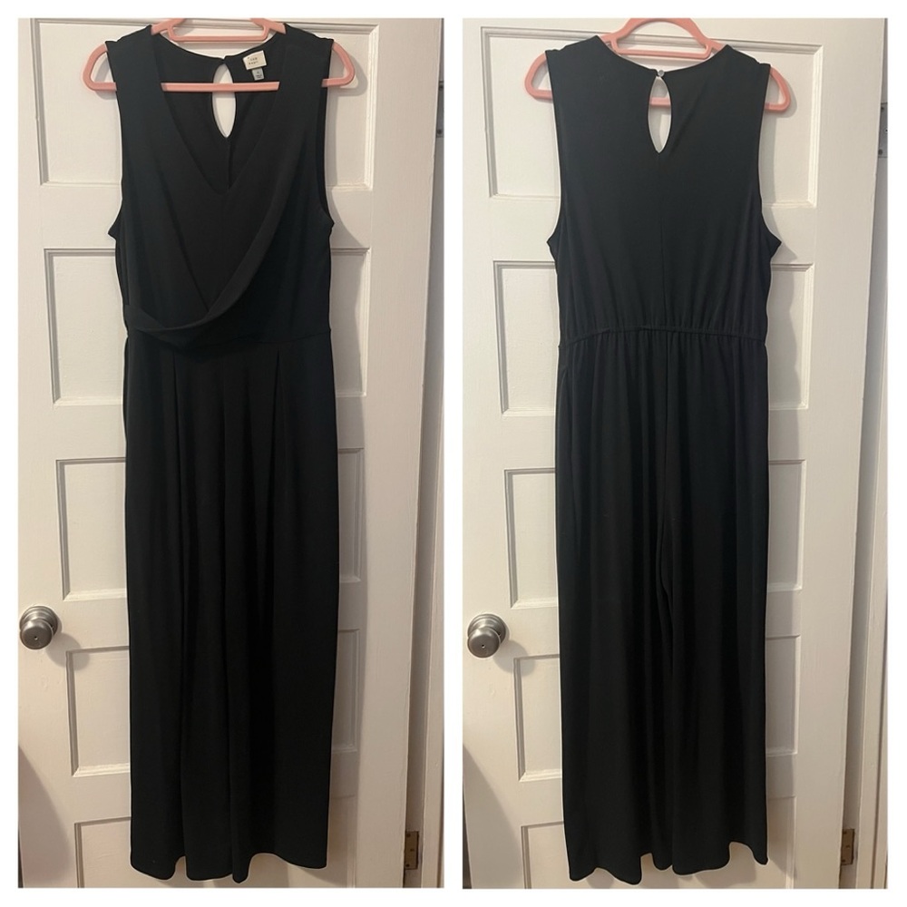 A New Day Black Sleeveless Jumpsuit – Size L